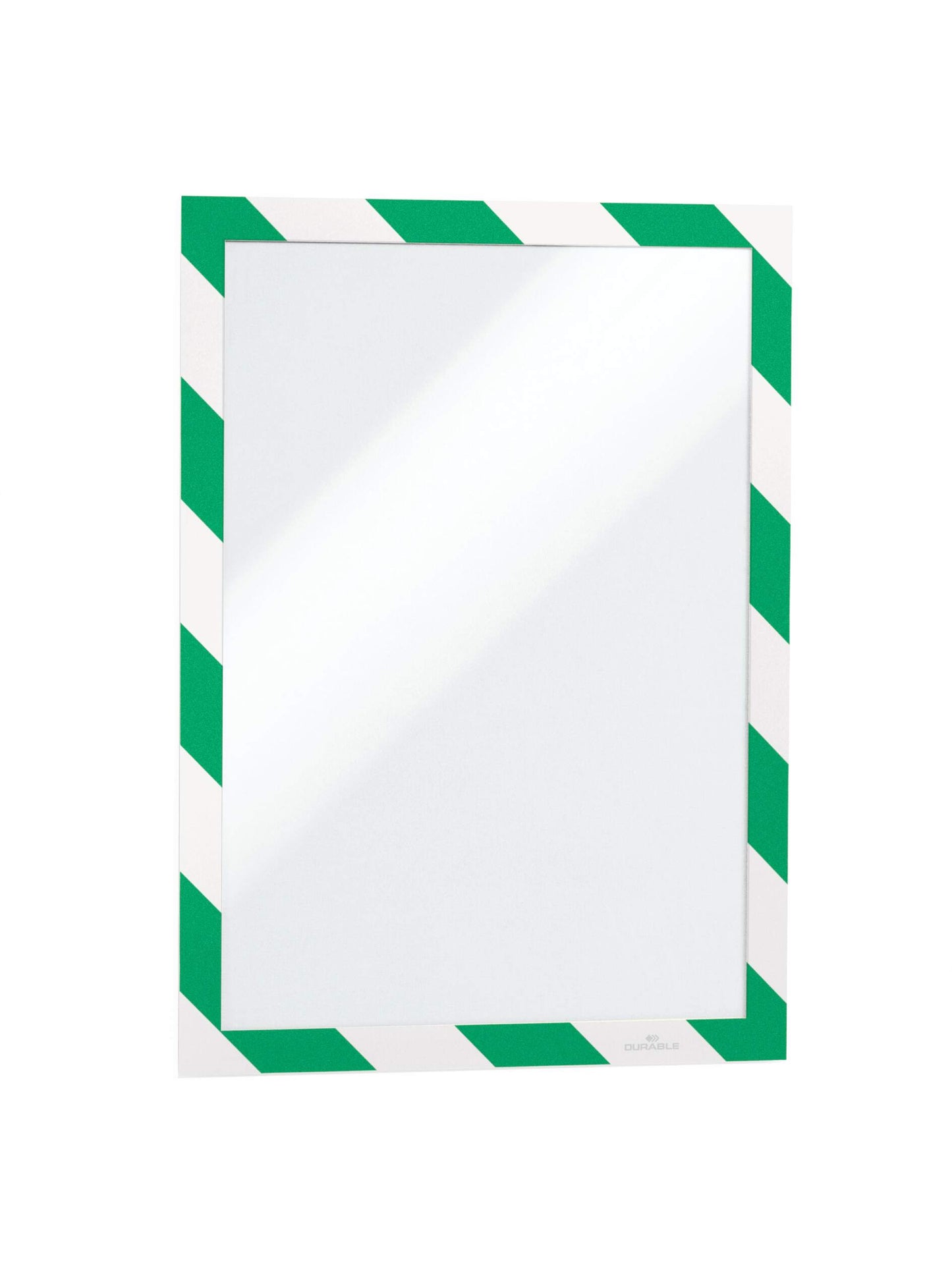 Durable DURAFRAME Adhesive Magnetic Signage Hazard Frame | 2 Pack | A4 Green