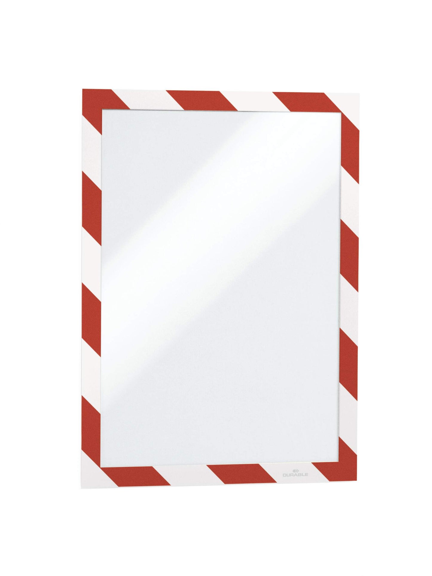 Durable DURAFRAME Adhesive Magnetic Signage Hazard Frame | 2 Pack | A4 Red