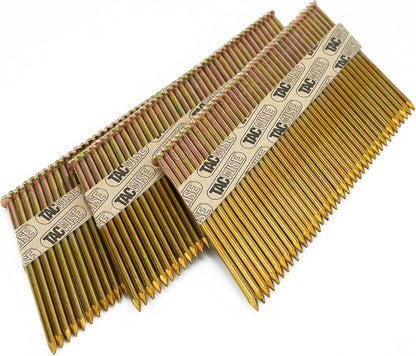 Tacwise 1122 90 mm Framing Nails Plain Shank D Head 34° Pack of 2200 for Nail Staple Guns Trade Fixing