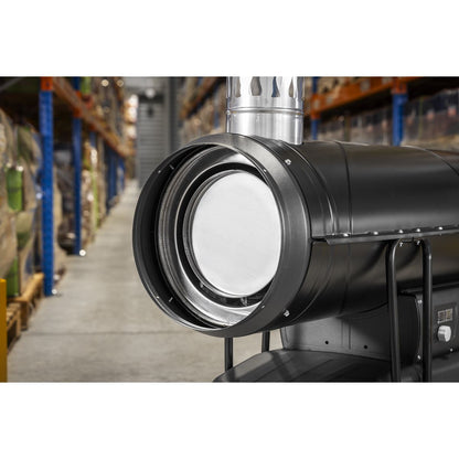 Sealey ABI1700 Space Warmer Indirect Kerosene/Diesel Heater with Wheels 170,000Btu/hr | 170,607Btu/hr(50kW), 230v~50Hz, Thermostat, Wheels