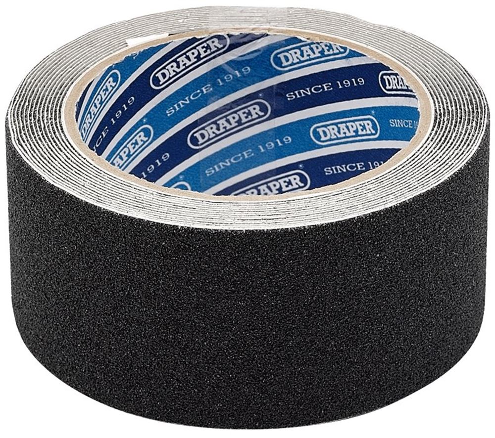 Draper SAFETY GRIP TAPE 50MM 63384 Black Safety Grip Tape Rolls