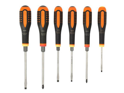 BAH BE-9881TB ERGO  Through Blade Screwdriver Set, 6 Piece