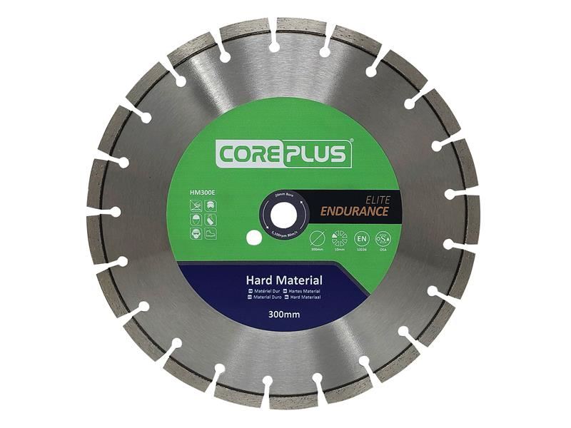 CorePlus CORDBHM300E HM300E Elite Hard Material Turbo Diamond Blade 300mm