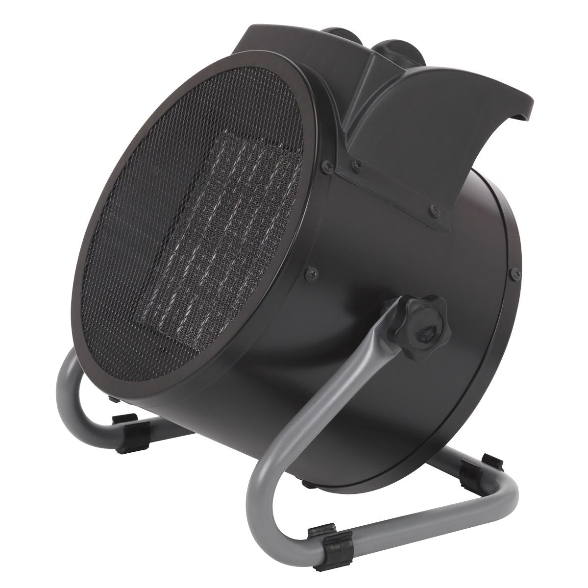 Sealey PEH3001 Industrial PTC Fan Heater 3000W/230V | 10,000Btu/hr, 1500/3000W, 230V - 16A, Thermostat | Features PTC heat conducting ceramic elements