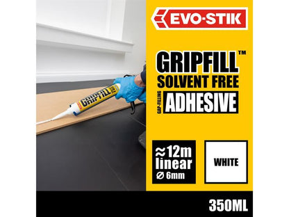 EVO-STIK 30812124 Gripfill Solvent-Free Yellow Adhesive 350ml