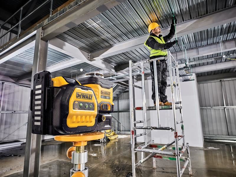 DeWalt DCE089D1G18-GB DCE089D1G18 3 x 360 Green Multi-Line Laser 12/18V 1 x 2.0Ah Li-ion