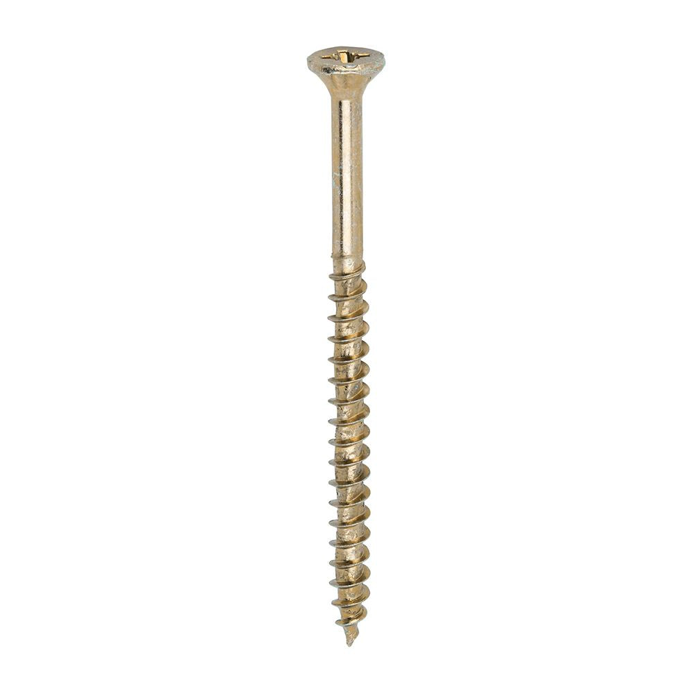 TIMCO Velocity Screw PZ3 CSK ZYP 6.0 x 90 Gold Pack 100
