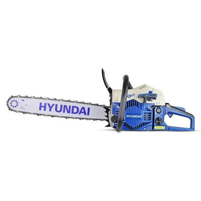 Hyundai HYC6200X Petrol Chainsaw 62cc Easy Start 2-Stroke Garden Saw Tree Log Cutting Garden Saw