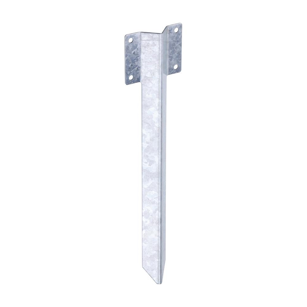 TIMCO 323555 Railway Sleeper Ground Spike 430mm Straight Edge Galvanised Steel Fixing for Raised Beds Planters Steps and Landscaping
