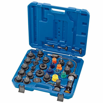 Draper 33PC RAD & CAP PRESS TEST KIT 23420 Radiator and Cap Pressure Test Kit (33 Piece)