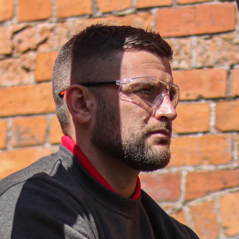 TIMCO Slimfit Safety Glasses One Size Clear Pack 1