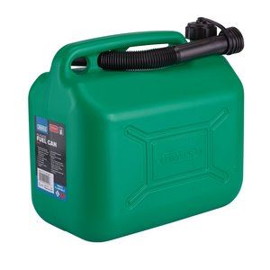 Draper PLASTIC FUEL CAN - 10L - GREEN 09055 Plastic Fuel Can, 10L