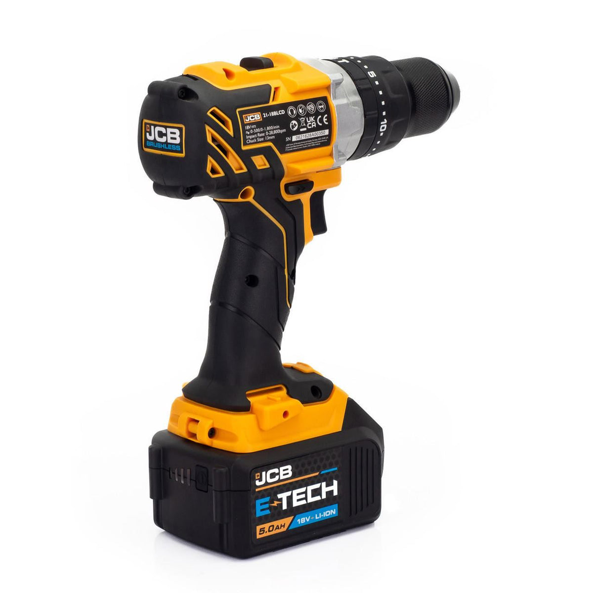 JCB JCB-18BLCD-5X-B Cordless Combi Drill 18V 65Nm Brushless 5.0Ah 2.4A Charger Hammer Drill Driver Cordless Drill