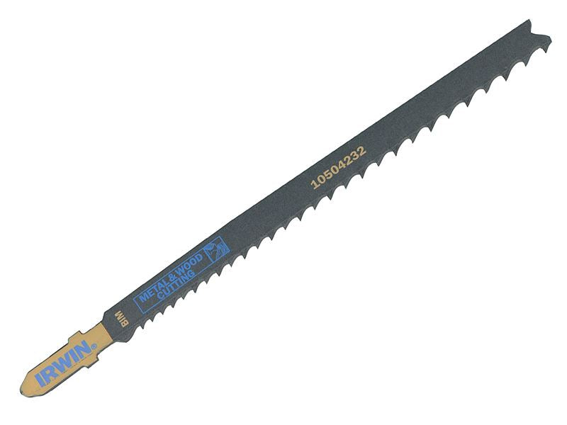 IRWIN� 10504232 Jigsaw Blades Metal & Wood Cutting Pack of 5 T345XF