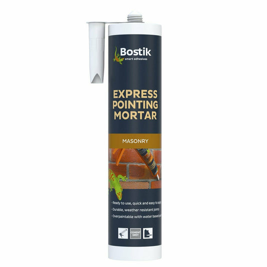 Bostik Express Cement Pointing Mortar Grey 310ml – Fast-Setting Weatherproof Joint & Crack Repair