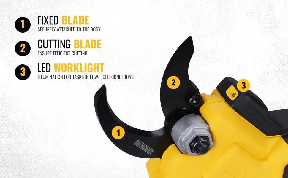 DEWALT DCMPP568N XR Pruner 18V Cordless Pruning Shears Bare Unit for Tree Branch Shrub Hedge and Garden Maintenance