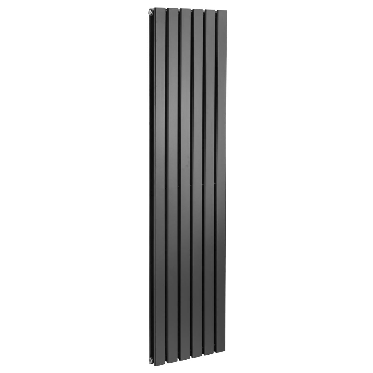 Baridi DH354 Vertical Radiator Contemporary Double Flat Panel Design 420 x 1800mm - Black | Steel | Vertical flat panel design delivers a BTU output