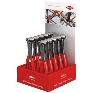 DRAPER 10643 - Knipex 00 18 01 V10 Countertop Display of 10 x 200mm End Cutting Pliers