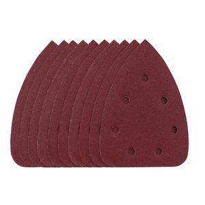 Draper DETAIL SANDING SHEET 120G 8619 08619 Detail Sanding Sheets with Hook and Loop, 140mm, SSD6 (Pack of 10)