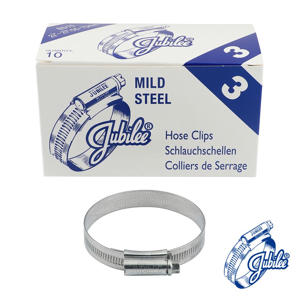 TIMCO Jubilee Clip Mild Steel 55-70mm Pack 10