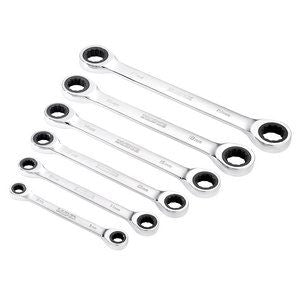 Draper 6PC RATCHET RING SPANNER SET 27741 27741 HI-TORQÂ® Metric Double Ratchet Ring Spanner Set (6 Piece)
