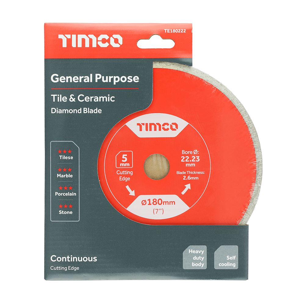 TIMCO GP Tile & Ceramic Blade 180 x 22.2 Pack 1