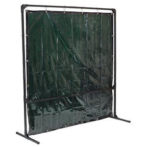 Draper WELDING CURTAIN FRAME 6 X 6' 28406 Welding Curtain with Metal Frame, 6 x 6'