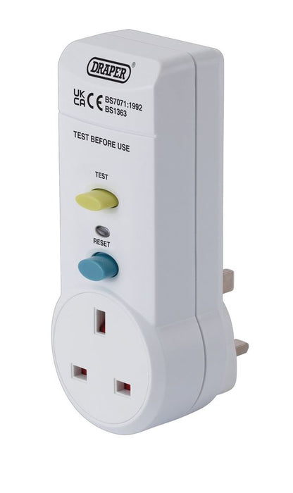 Draper RCD ADAPTOR 13 AMP 10205 10205 RCD Adaptor, 230-240V, 13 AMP