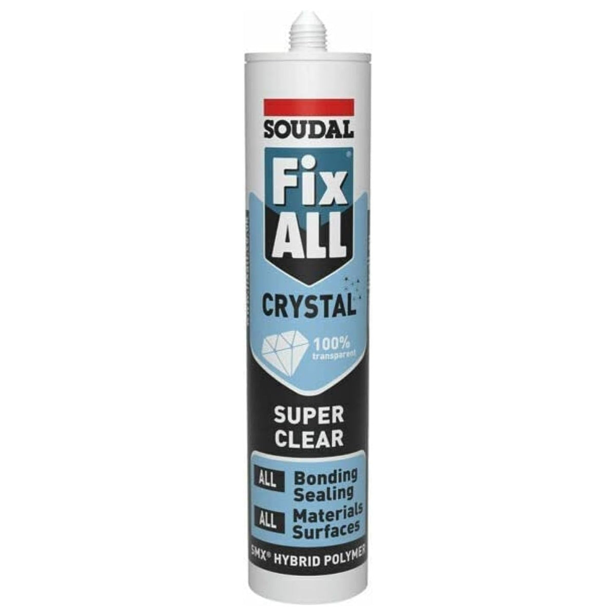 Soudal Fix ALL High Tack Adhesive Sealant Hybrid Polymer Strong Grab 290ml