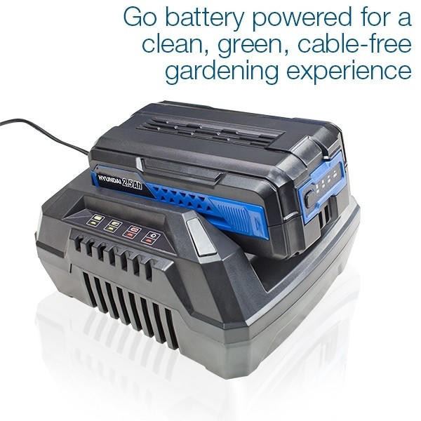 Hyundai HYTR40LI Cordless Grass Trimmer 40V Li-Ion Battery & Charger Brushcutter Garden Strimmer Brushcutter
