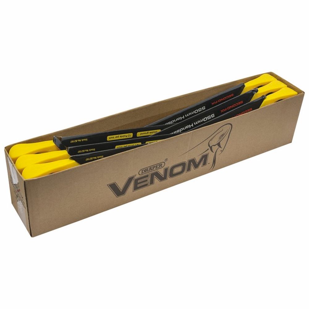 Draper VENOM 550MM 12PPI HP HAND SAW 82197 Second Fix Double Ground Handsaws