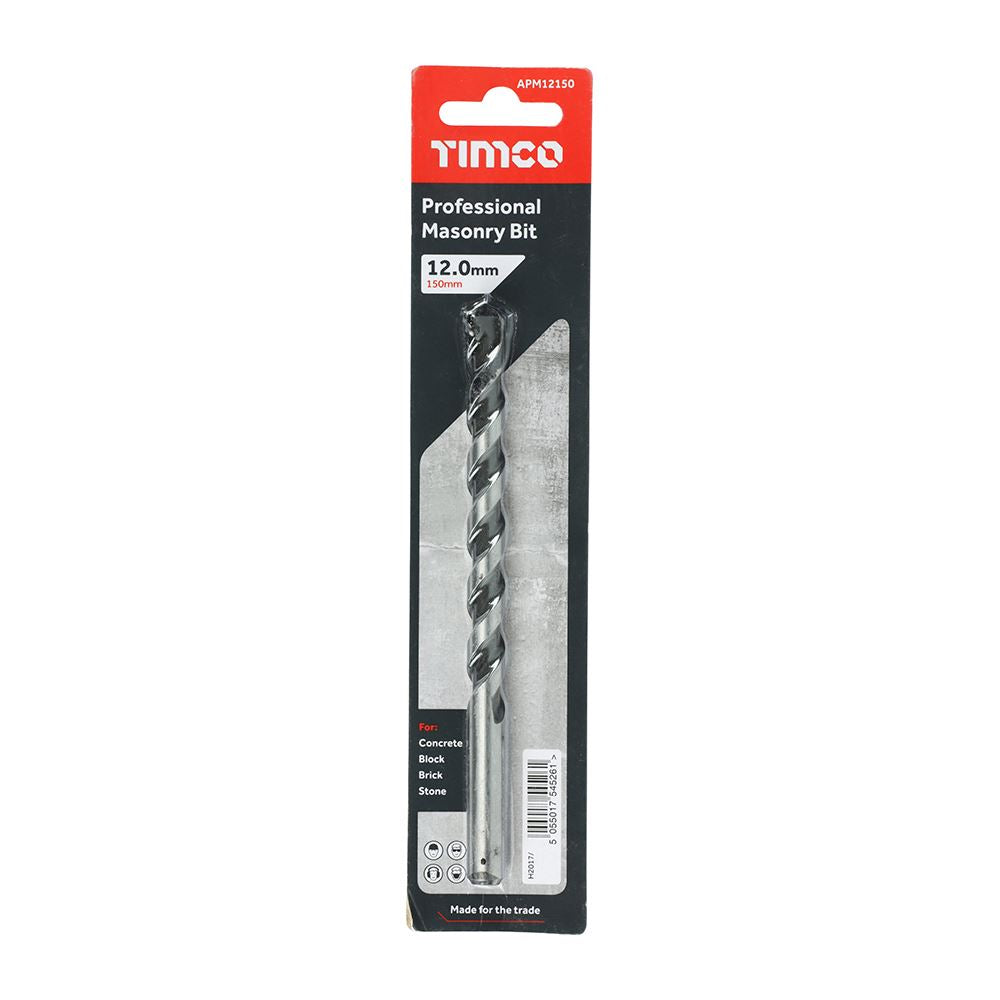 TIMCO Professional Masonry Bit 12.0 x 150 Pack 1