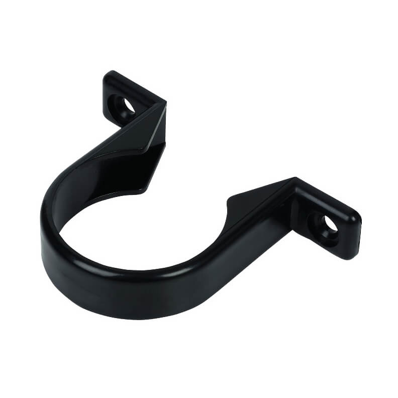 50MM WASTE - 2" PIPE CLIP SOLVENT BLACK