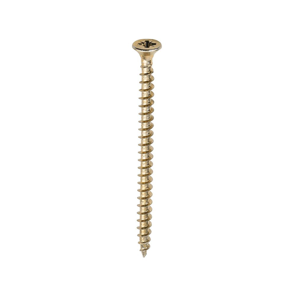 TIMCO Solo Woodscrew PZ2 CSK ZYP 5.0 x 75 Gold Pack 200
