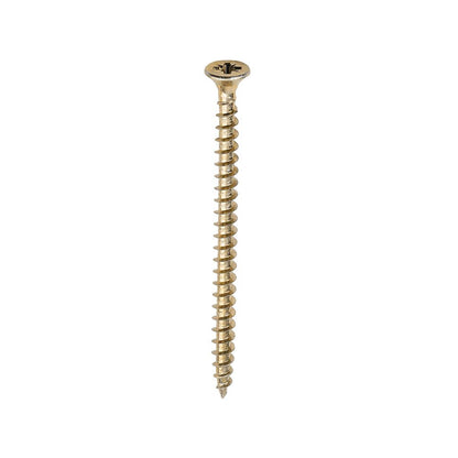 TIMCO Solo Woodscrew PZ2 CSK ZYP 5.0 x 75 Gold Pack 200