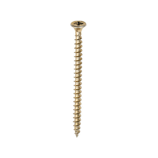 TIMCO Solo Woodscrew PZ2 CSK ZYP 5.0 x 75 Gold Pack 200