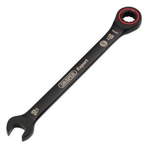 Draper 10.0MM RATCHETING SPANNER 03881 HI-TORQÂ® Metric Ratchet Combination Spanners, Black