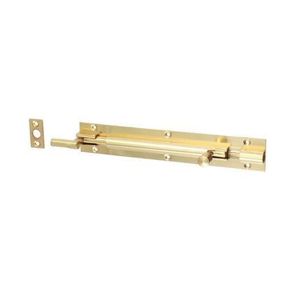 TIMCO Nkd. Barrel Bolt Pol. Brass 150 x 25mm Pack 1
