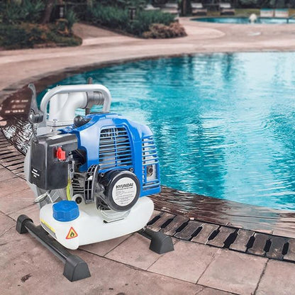 Hyundai HYWP4300X Water Pump 43cc 1.5in 35mm Clean Water 250L/min 35m Head 8m Lift 2-Stroke Transfer Pump Drainage Pump Drainage Transfer Pump