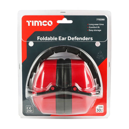 TIMCO Foldable Ear Defenders One Size Pack 1