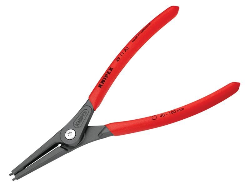 Knipex 49 11 A3 SB Precision Circlip Pliers External Straight 40-100mm A3