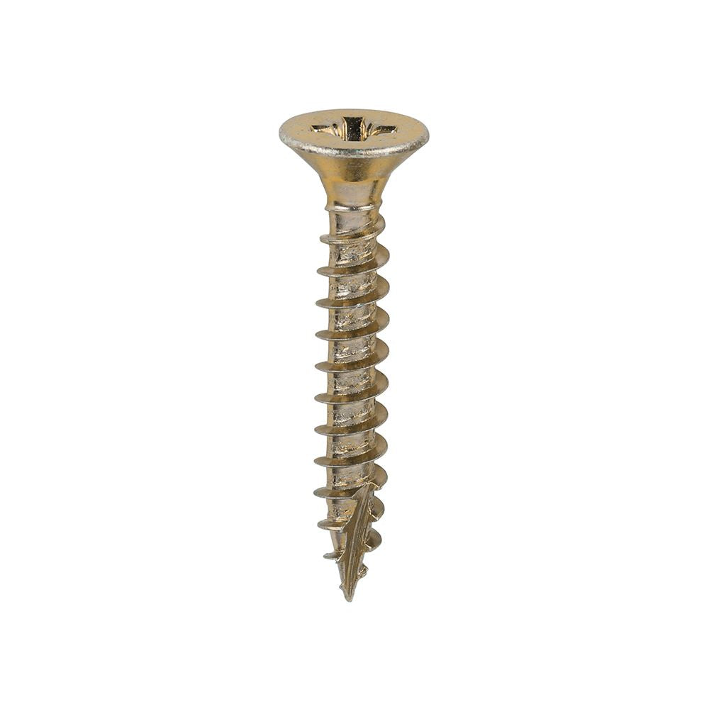 TIMCO Classic Screw PZ3 CSK ZYP 6.0 x 40 Gold Pack 200