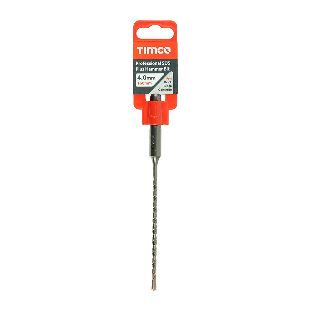 TIMCO Pro SDS Plus Hammer Bits (PGM) 4.0 x 160 Pack 1