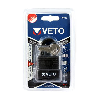 TIMCO Weatherproof Padlock 40mm Pack 1