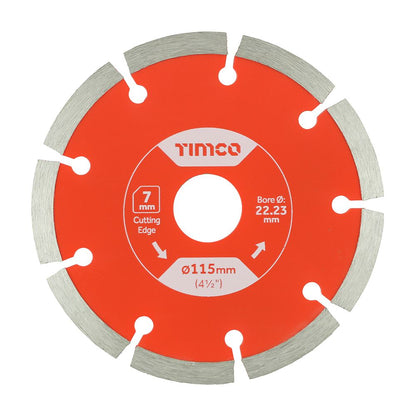 TIMCO GP Diamond Blade Seg Set 115 x 22.2 Pack 3