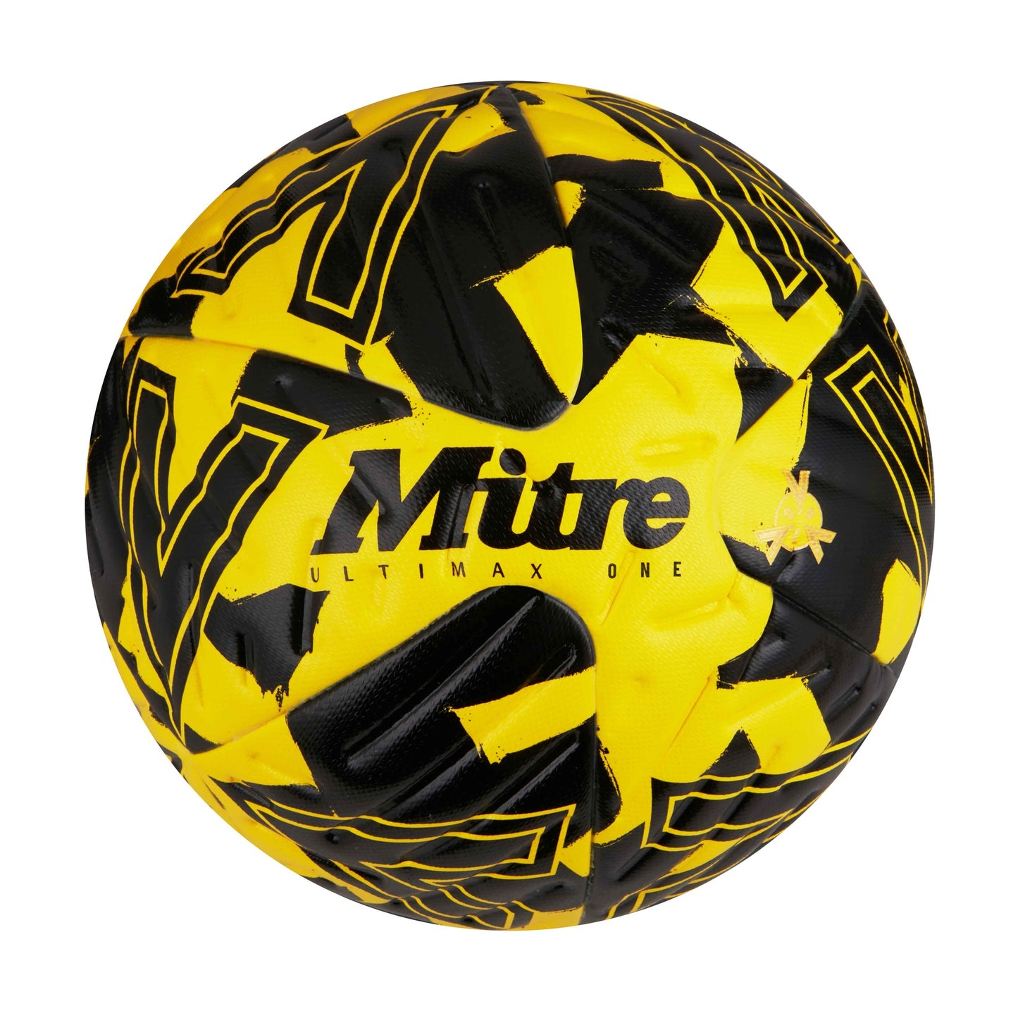 Mitre Ultimax One Football - 4 - Yellow/black/Black