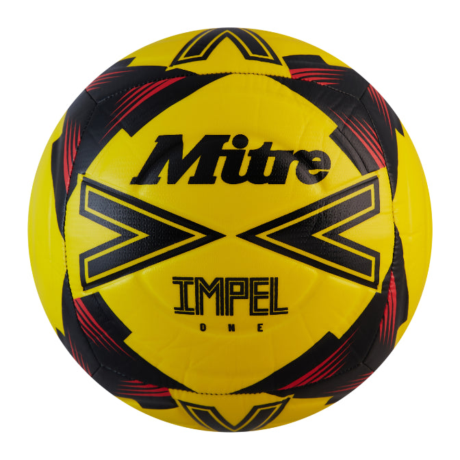 Mitre Impel One Football - 3 - Yellow/Black/Red