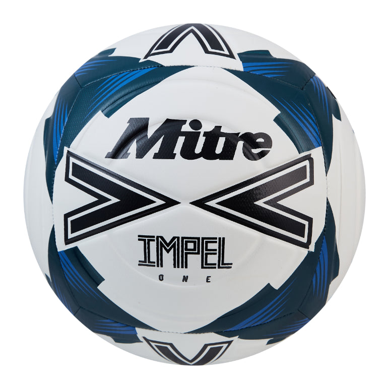 Mitre Impel One Football - 3 - White/Black/Teal