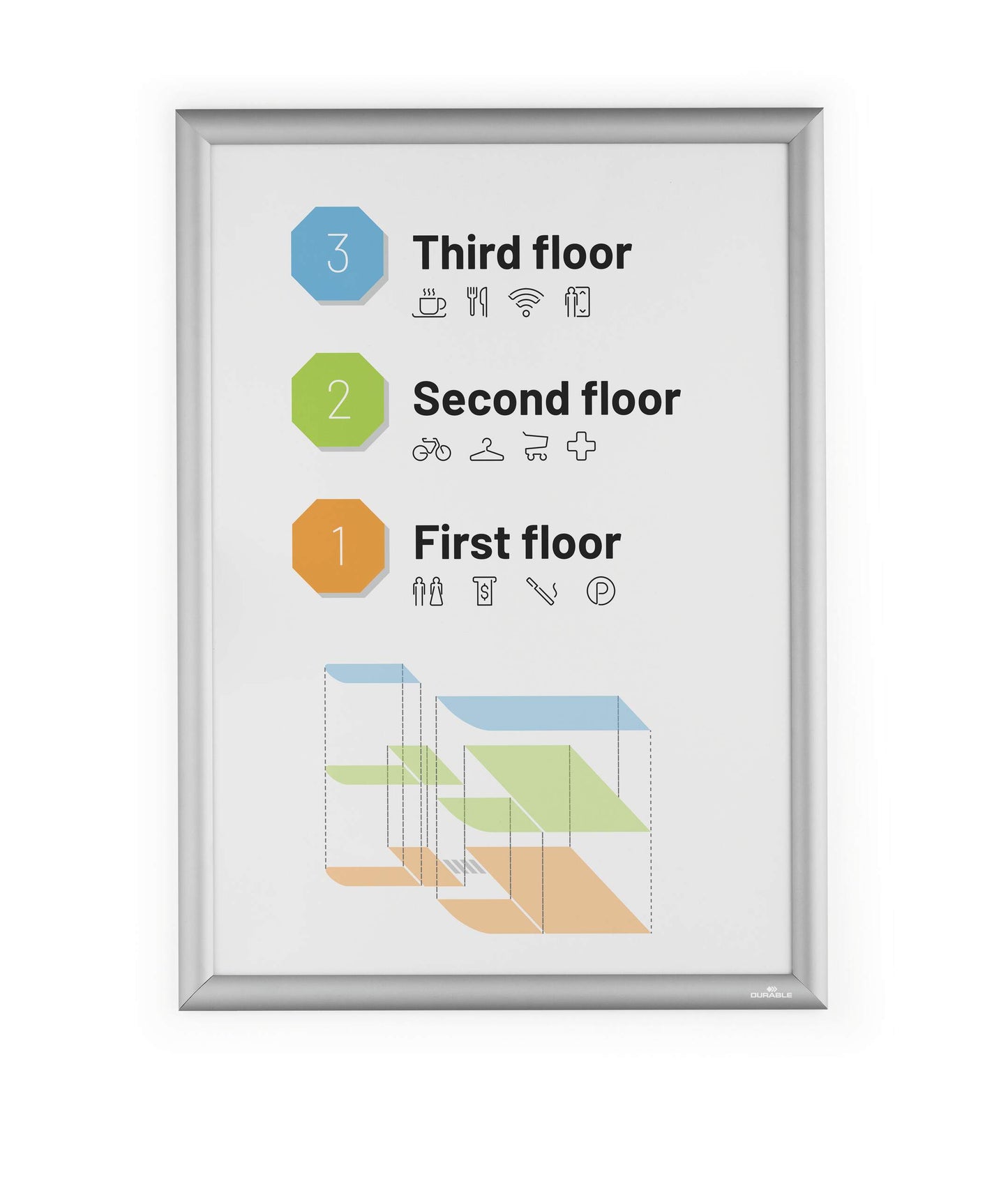 Durable Aluminium Snap Frame Retail Clip Poster Holder Notice Board | A1