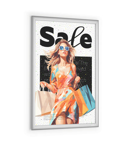 Durable Aluminium Snap Frame Retail Clip Poster Holder Notice Board | A1